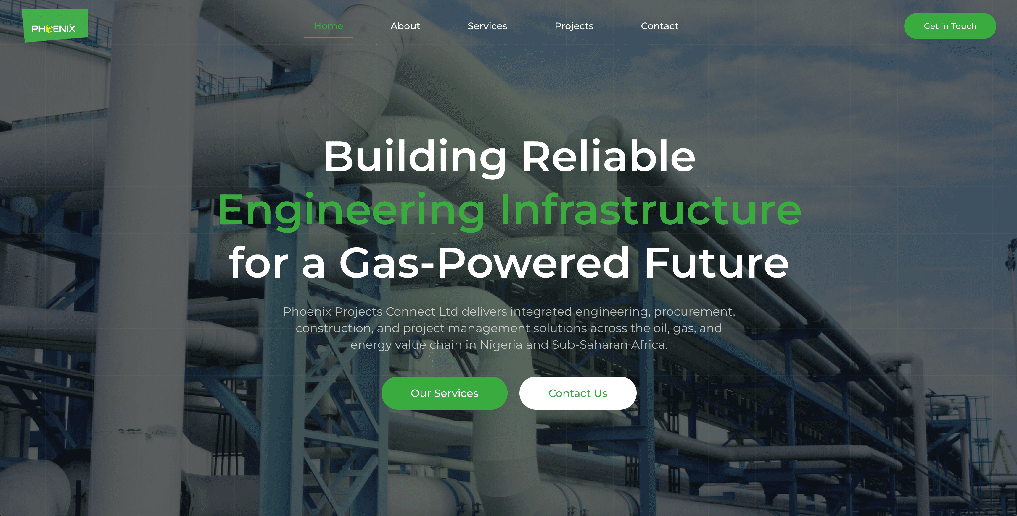 A Energy Construction Company Platform